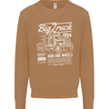 Lorry Driver HGV Big Truck Mens Sweatshirt Jumper Caramel Latte