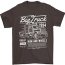 Lorry Driver HGV Big Truck Mens T-Shirt 100% Cotton Dark Chocolate