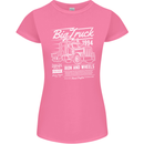 Lorry Driver HGV Big Truck Womens Petite Cut T-Shirt Azalea