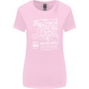 Lorry Driver HGV Big Truck Womens Wider Cut T-Shirt Light Pink
