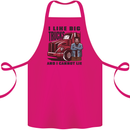 Lorry Driver I Like Big Trucks I Cannot Lie Trucker Cotton Apron 100% Organic Pink