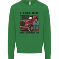 Lorry Driver I Like Big Trucks I Cannot Lie Trucker Mens Sweatshirt Jumper Irish Green