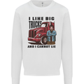 Lorry Driver I Like Big Trucks I Cannot Lie Trucker Mens Sweatshirt Jumper White