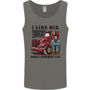 Lorry Driver I Like Big Trucks I Cannot Lie Trucker Mens Vest Tank Top Charcoal