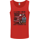 Lorry Driver I Like Big Trucks I Cannot Lie Trucker Mens Vest Tank Top Red