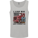 Lorry Driver I Like Big Trucks I Cannot Lie Trucker Mens Vest Tank Top Sports Grey