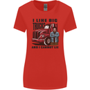 Lorry Driver I Like Big Trucks I Cannot Lie Trucker Womens Wider Cut T-Shirt Red