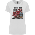 Lorry Driver I Like Big Trucks I Cannot Lie Trucker Womens Wider Cut T-Shirt White