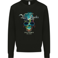Los Angeles Surf Skull Surfing Mens Sweatshirt Jumper Black