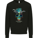 Los Angeles Surf Skull Surfing Mens Sweatshirt Jumper Black