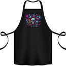 Lots of Skulls Cotton Apron 100% Organic Black