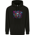 Lots of Skulls Mens 80% Cotton Hoodie Black