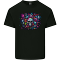 Lots of Skulls Mens Cotton T-Shirt Tee Top Black