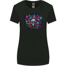 Lots of Skulls Womens Wider Cut T-Shirt Black
