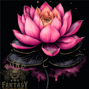 A Lotus Flower Gothic Goth Mens T-Shirt 100% Cotton