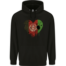 Love Afghanistan Flag Afghan Day Football Childrens Kids Hoodie Black