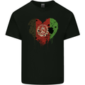 Love Afghanistan Flag Afghan Day Football Mens Cotton T-Shirt Tee Top Black