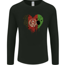 Love Afghanistan Flag Afghan Day Football Mens Long Sleeve T-Shirt Black