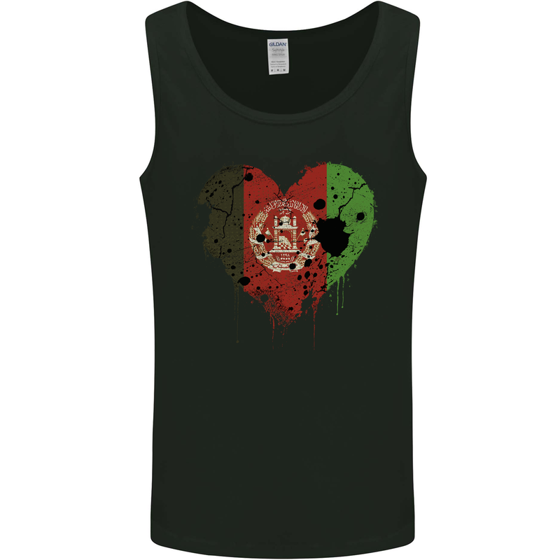 Love Afghanistan Flag Afghan Day Football Mens Vest Tank Top Black