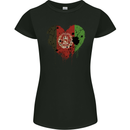 Love Afghanistan Flag Afghan Day Football Womens Petite Cut T-Shirt Black