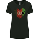 Love Afghanistan Flag Afghan Day Football Womens Wider Cut T-Shirt Black
