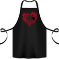 Love Albania Flag Albanian Day Football Cotton Apron 100% Organic Black