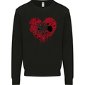 Love Albania Flag Albanian Day Football Mens Sweatshirt Jumper Black