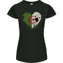 Love Algeria Flag Algerian Day Football Womens Petite Cut T-Shirt Black