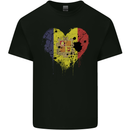 Love Andorra Flag Andorran Day Football Mens Cotton T-Shirt Tee Top Black
