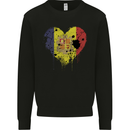 Love Andorra Flag Andorran Day Football Mens Sweatshirt Jumper Black