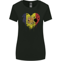 Love Andorra Flag Andorran Day Football Womens Wider Cut T-Shirt Black