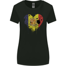 Love Andorra Flag Andorran Day Football Womens Wider Cut T-Shirt Black