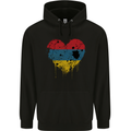 Love Armenia Flag Armenian Day Football Childrens Kids Hoodie Black