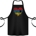 Love Armenia Flag Armenian Day Football Cotton Apron 100% Organic Black