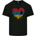 Love Armenia Flag Armenian Day Football Kids T-Shirt Childrens Black