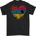 Love Armenia Flag Armenian Day Football Mens Gildan Cotton T-Shirt Black