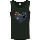 Love Australia Flag Australian Day Football Mens Vest Tank Top Black