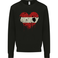 Love Austria Flag Austrian Day Football Mens Sweatshirt Jumper Black