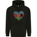 Love Azerbaijan Flag Azerbaijani Day Football Mens 80% Cotton Hoodie Black