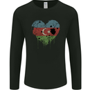 Love Azerbaijan Flag Azerbaijani Day Football Mens Long Sleeve T-Shirt Black