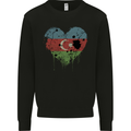 Love Azerbaijan Flag Azerbaijani Day Football Mens Sweatshirt Jumper Black