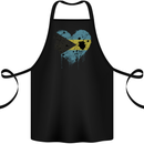 Love Bahamas Flag Bahamians Day Football Cotton Apron 100% Organic Black