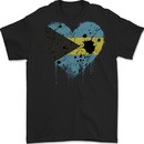 Love Bahamas Flag Bahamians Day Football Mens Gildan Cotton T-Shirt Black