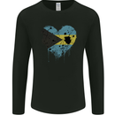 Love Bahamas Flag Bahamians Day Football Mens Long Sleeve T-Shirt Black