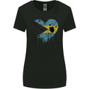 Love Bahamas Flag Bahamians Day Football Womens Wider Cut T-Shirt Black