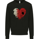 Love Bahrain Flag Bahraini Day Football Mens Sweatshirt Jumper Black