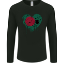 Love Bangladesh Flag Bangladeshi Day Football Mens Long Sleeve T-Shirt Black
