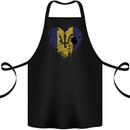Love Barbados Flag Barbadians Day Football Cotton Apron 100% Organic Black
