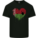 Love Belarus Flag Belarusian Day Football Kids T-Shirt Childrens Black