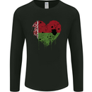 Love Belarus Flag Belarusian Day Football Mens Long Sleeve T-Shirt Black